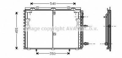 AVA QUALITY COOLING ms5221 -  Конденсатор, кондиционер